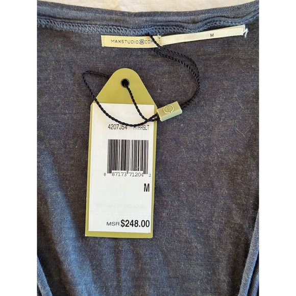 NWT Max Studio Sz M Gray Whimsigoth Y2K Fairy Dress Lightweight Dark Romantic - Picture 6 of 8